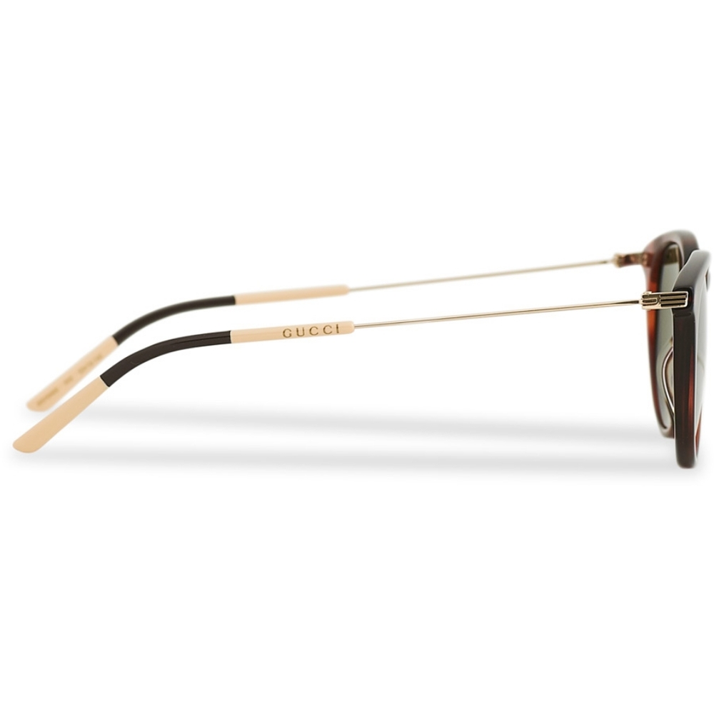 💯 original GG1048S002 Round Sunglasses Havana Gold - Picture 11 of 14